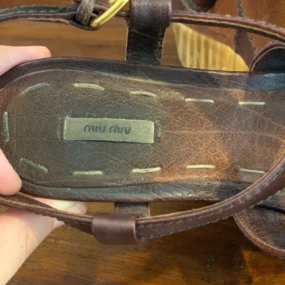 Miu Miu wedge sandals - Picture 4 of 7